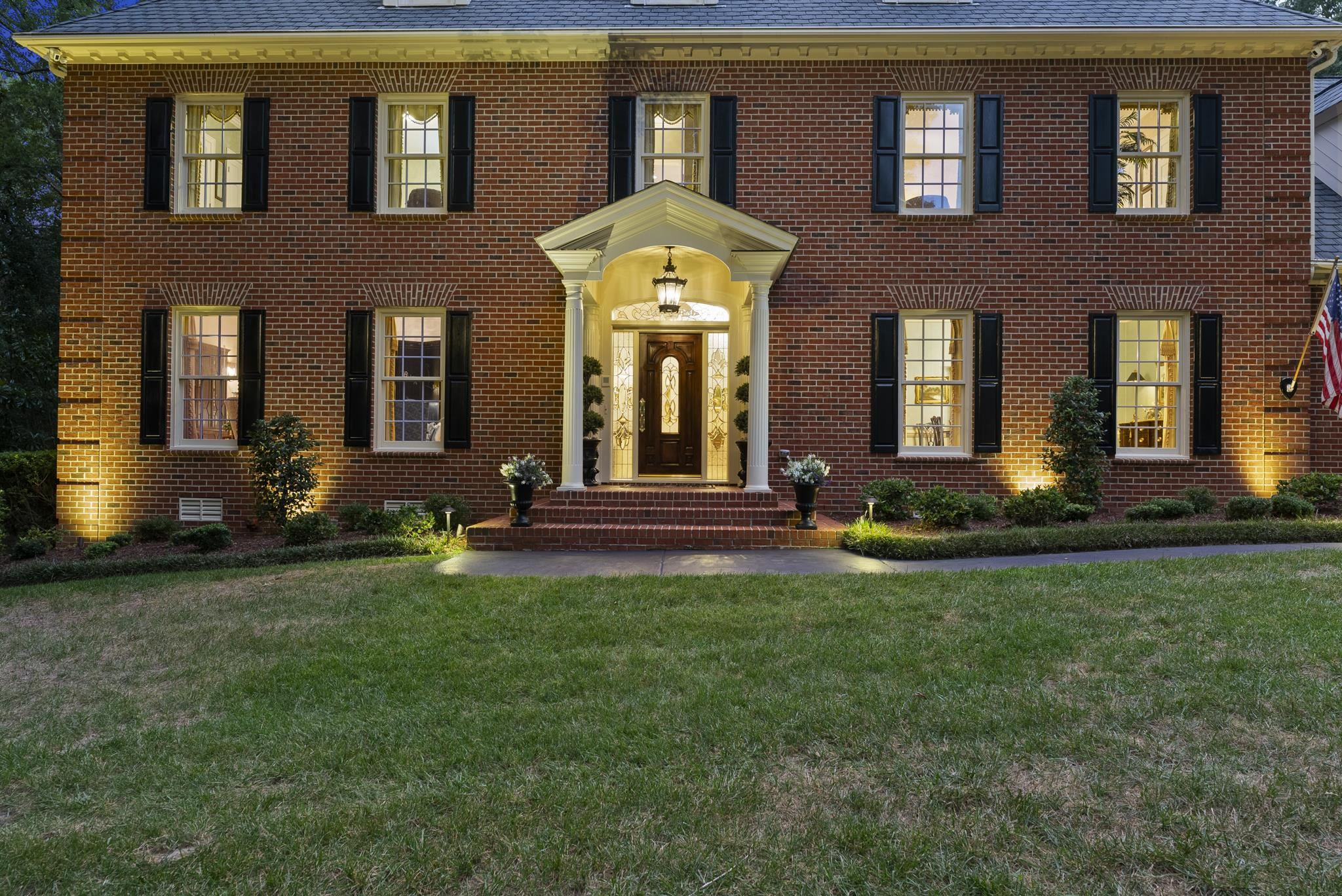 204 Carpathian Way Raleigh, NC 27615 - Photo 9 of 83 Exterior Front Door- Dusk