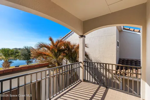 a view of a balcony