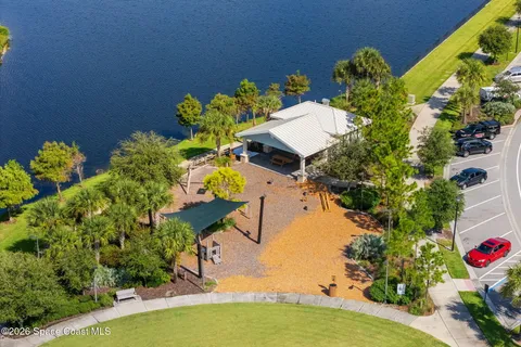 an outdoor view with patio