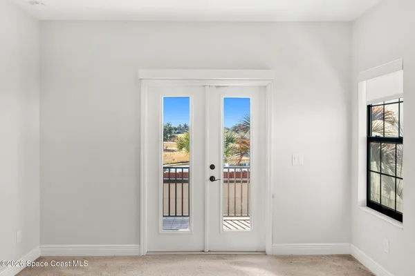 a view of front door