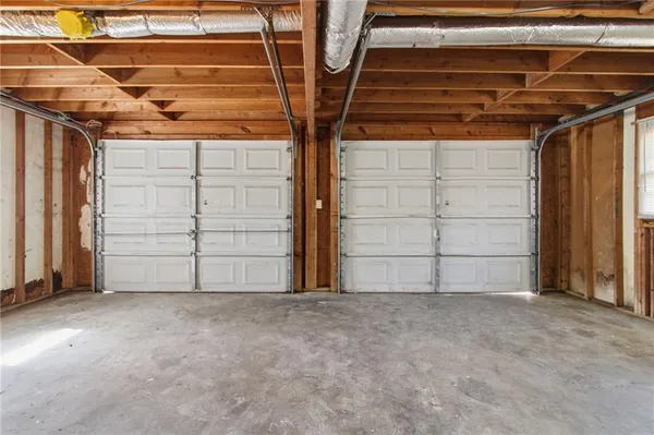 a view of a room with an empty space