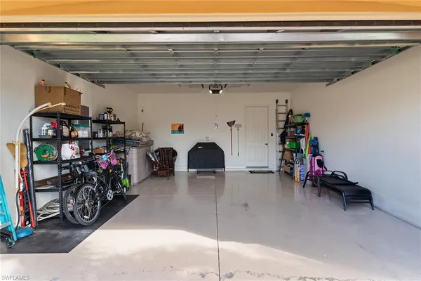 a view of a park with a slide