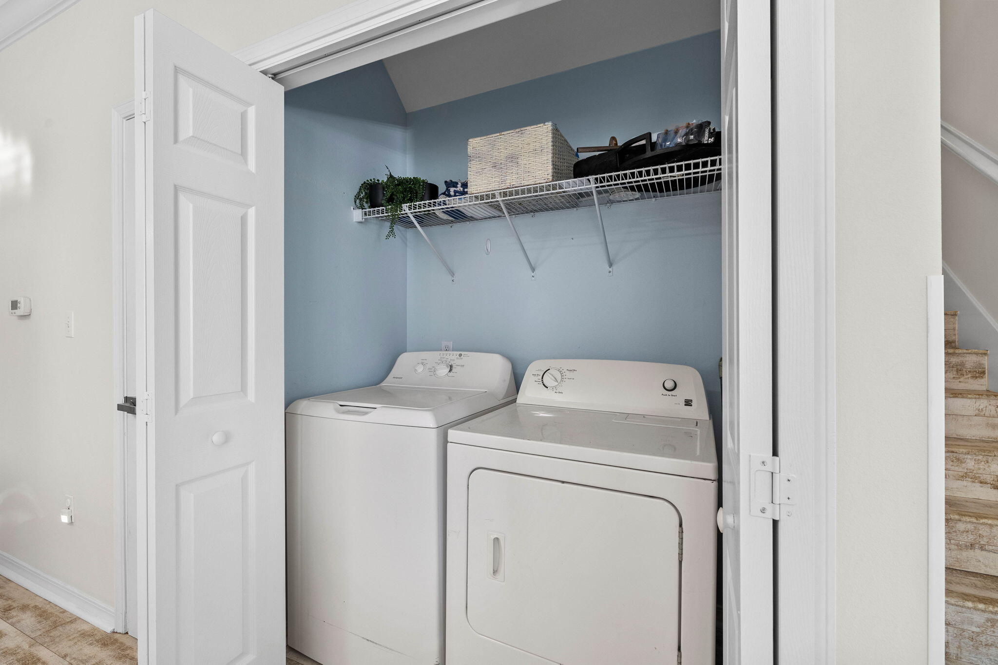 482 Hidden Lake Way Santa Rosa Beach, FL 32459 - Photo 24 of 51 a view of storage and utility room with dryer and washer
