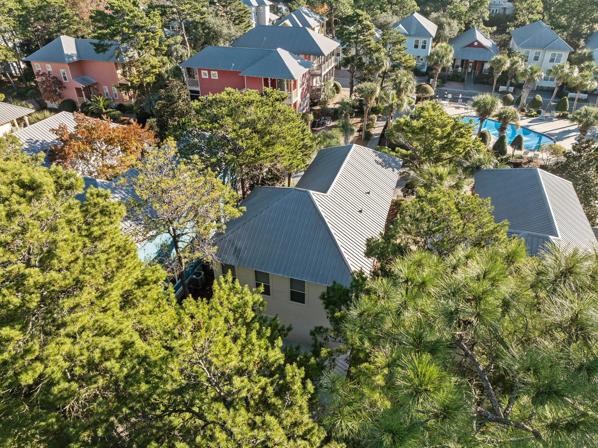 482 Hidden Lake Way Santa Rosa Beach, FL 32459 - Photo 39 of 51 an aerial view of a house with a yard and garden