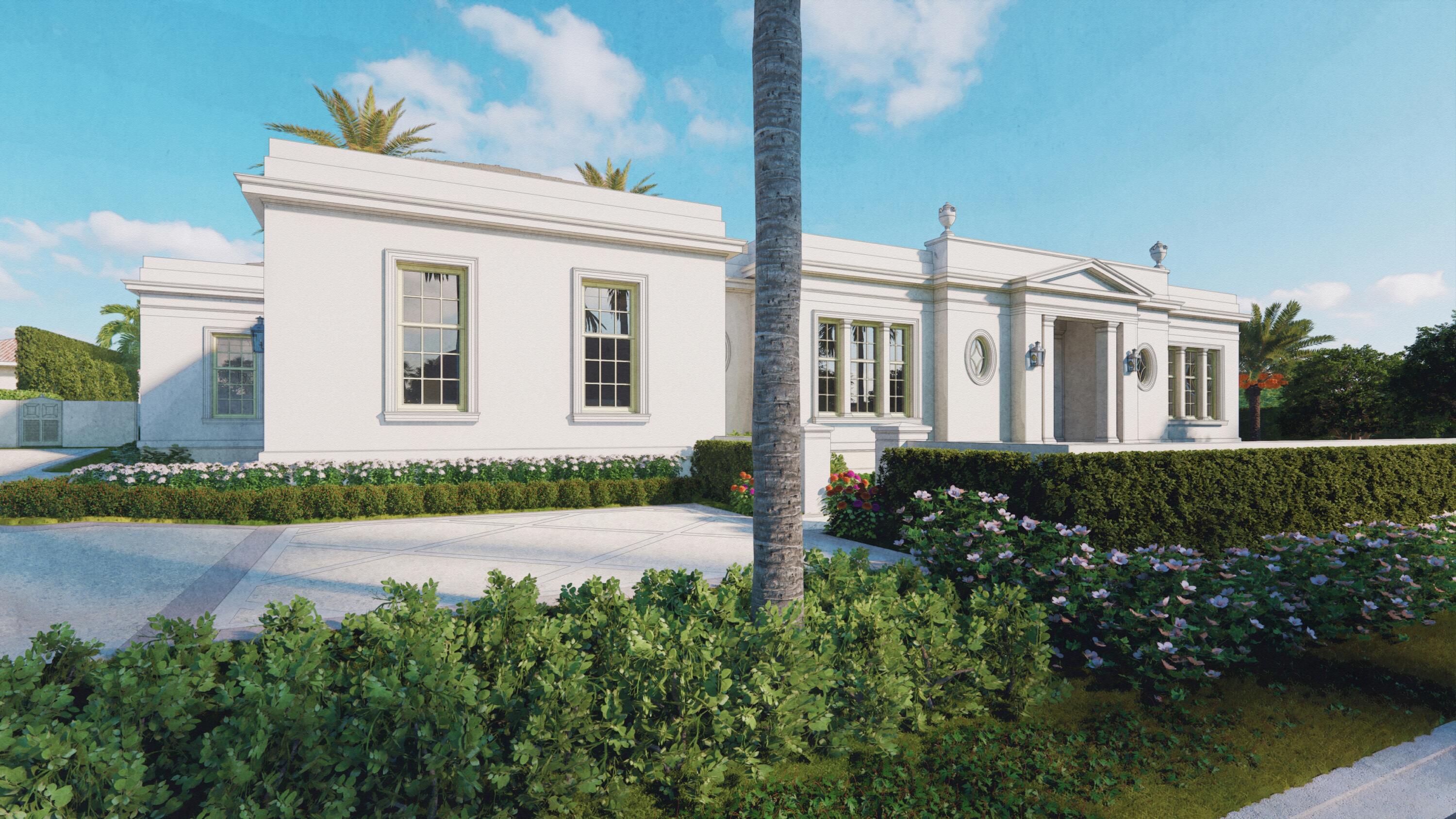 301 Polmer Park Road Palm Beach, FL 33480 - Photo 5 of 12 front view of a house with a yard