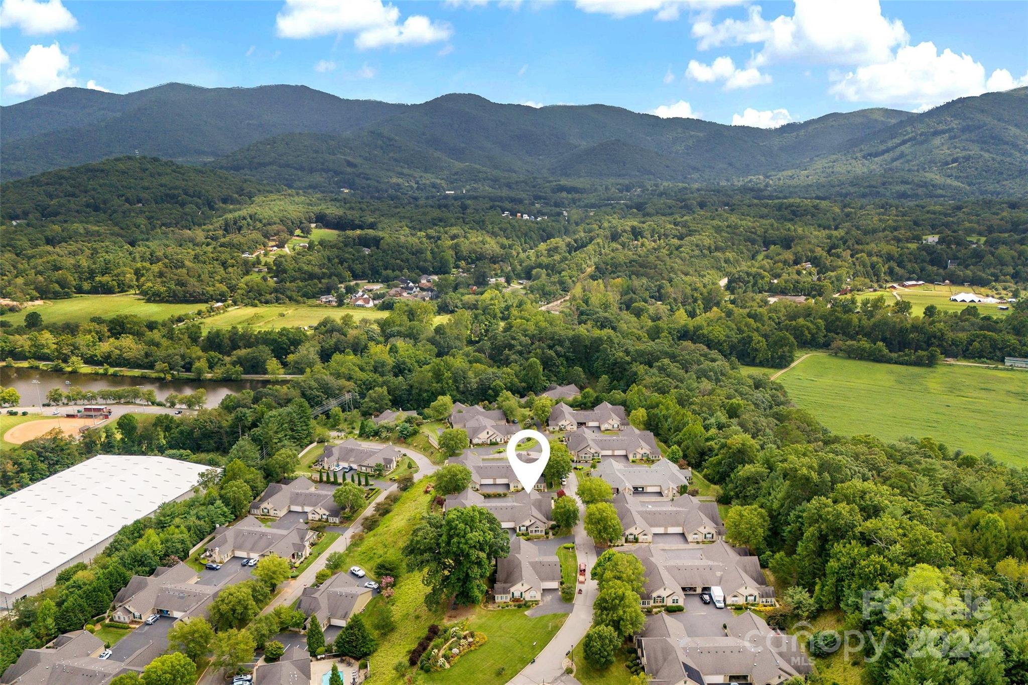 46 Outlook Circle Swannanoa, NC 28778 - Photo 7 of 36 a view of a city with mountains