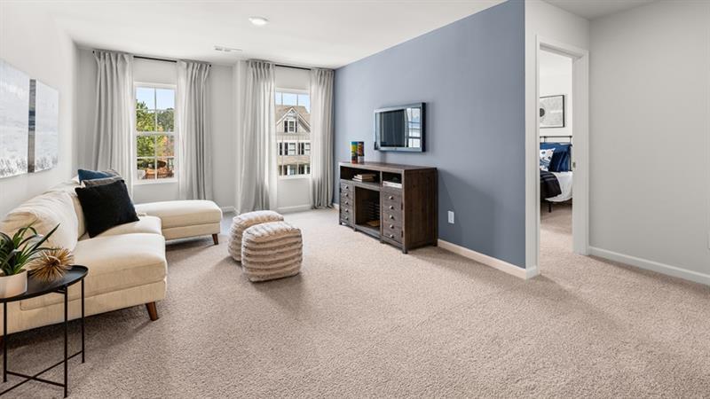 74 Buckthorn Way Dallas, GA 30132 - Photo 22 of 37 a living room with furniture and a flat screen tv