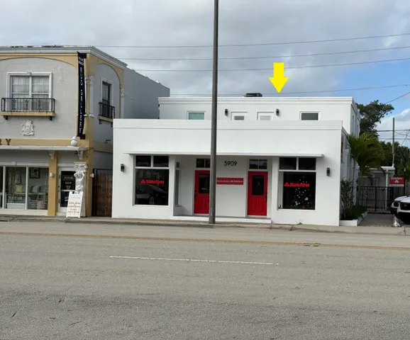 a front view of school