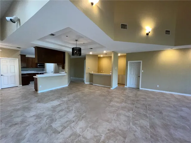 a view of a livingroom with a fireplace
