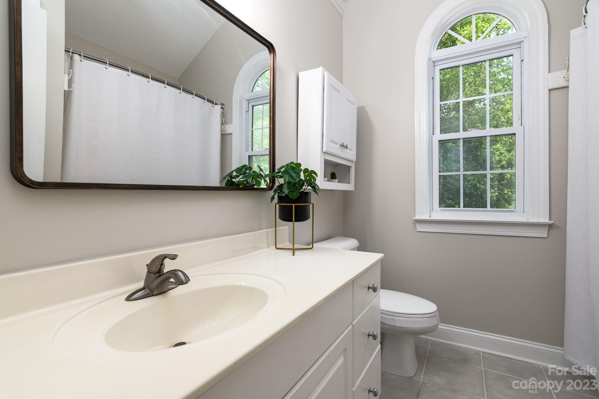 12129 Woodholm Court Tega Cay, SC 29708 - Photo 18 of 27 a bathroom with a sink mirror and toilet
