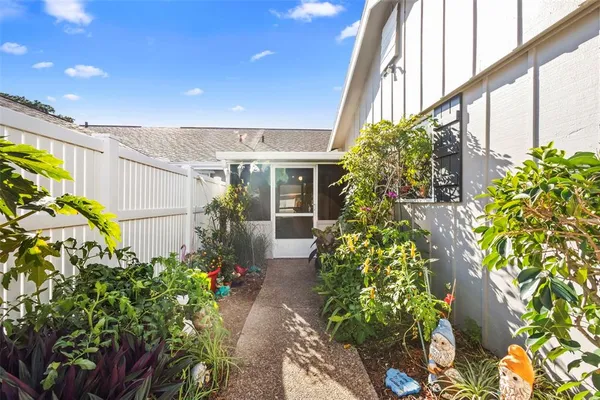 a view of a house with a outdoor space