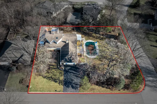 a bird view of house