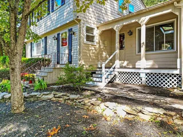 a front view of a house