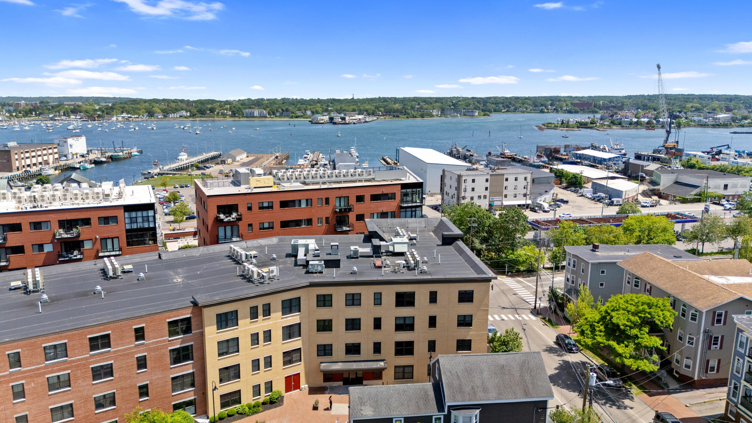 25 High Street, Unit 402 Portland, ME 04101 - Photo 31 of 35 25 high st, portland drone-2