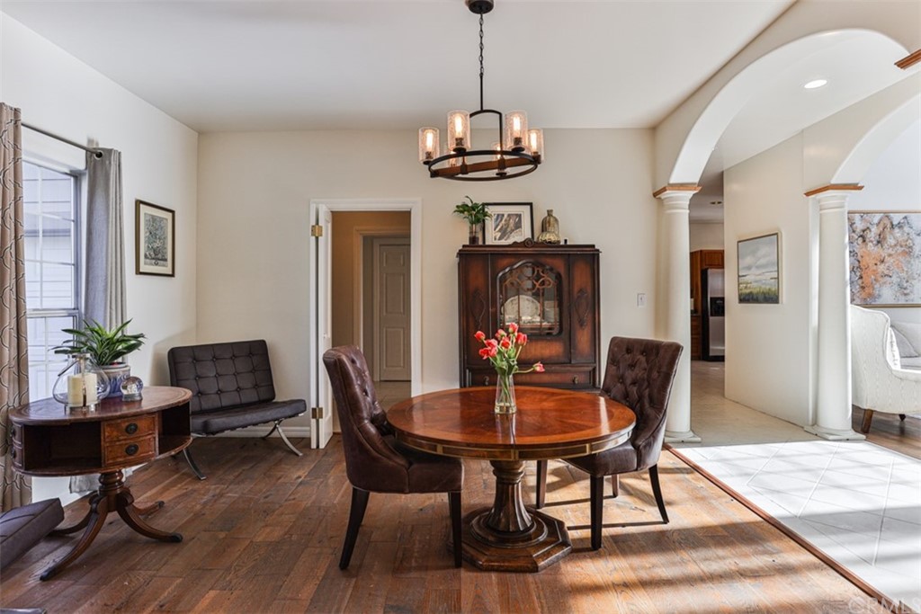 1608 Hill Drive Eagle Rock, CA 90041 - Photo 11 of 71 a view of a dining room with furniture window and wooden floor