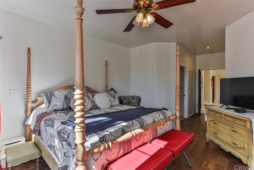 1608 Hill Drive Eagle Rock, CA 90041 - Photo 24 of 71 a bedroom with a bed and a flat screen tv