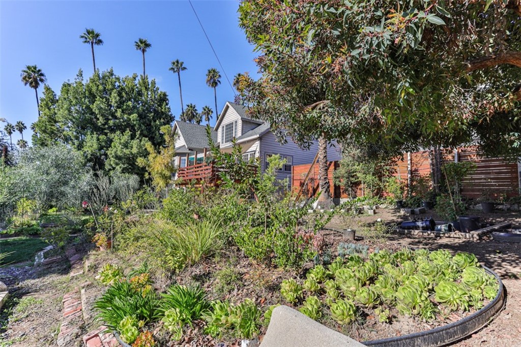 1608 Hill Drive Eagle Rock, CA 90041 - Photo 60 of 71 a view of a garden with a house