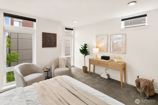 a bathroom with a sink double vanity and a mirror