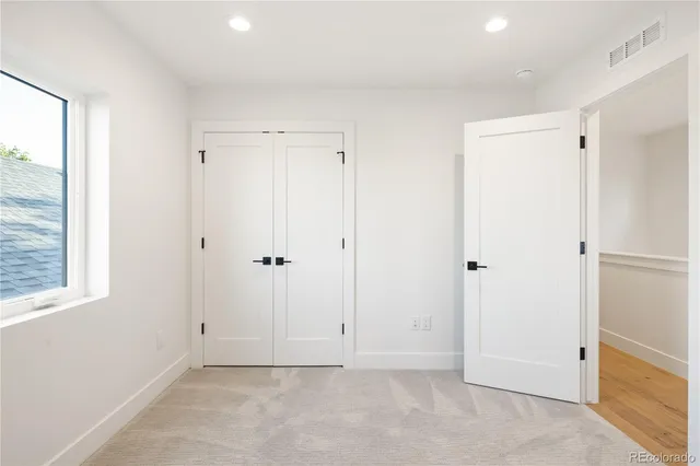 a view of a glass door