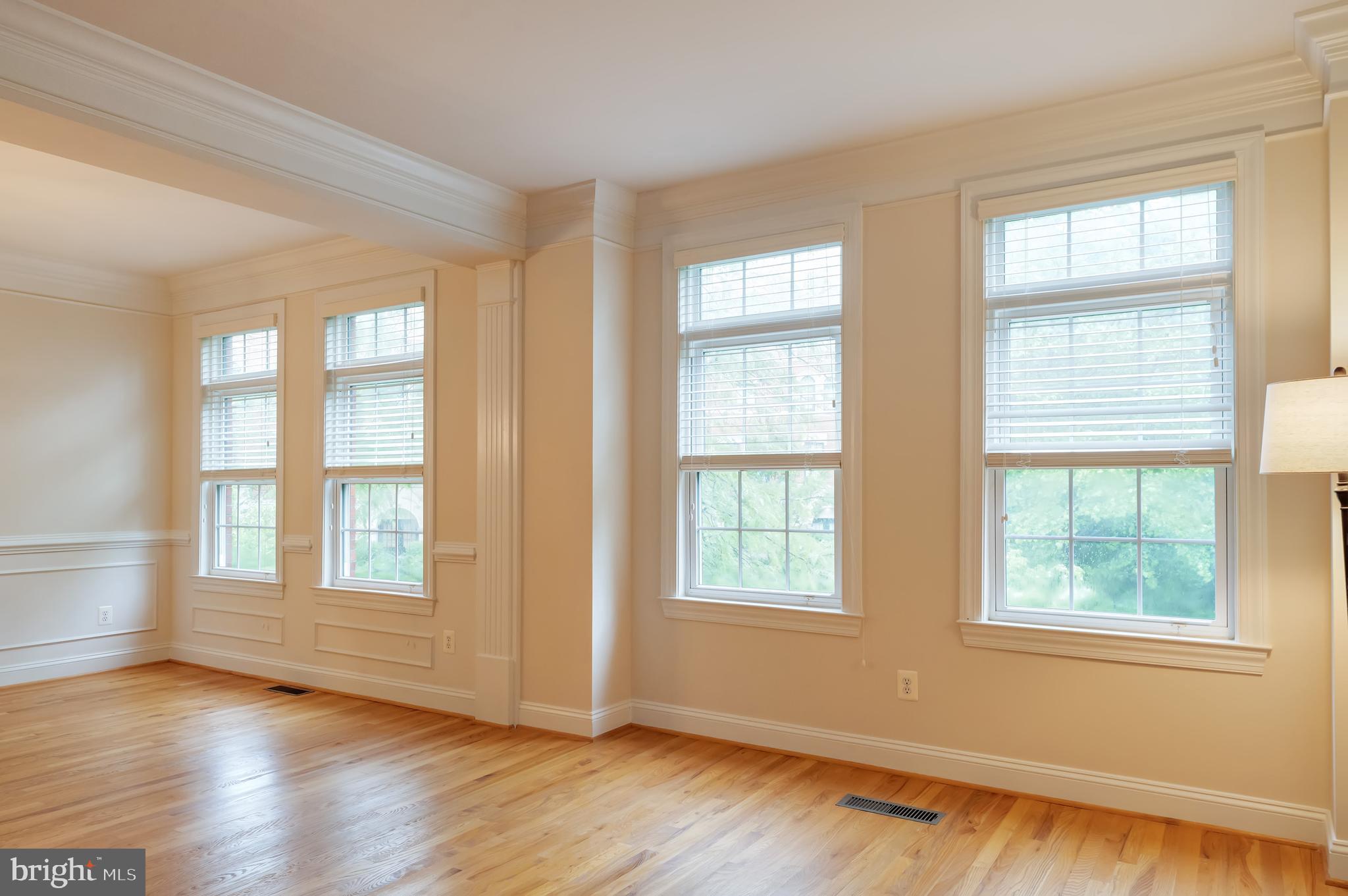 12121 Kinsley Place Reston, VA 20190 - Photo 3 of 45 Living Room with Bump-out filled with Light