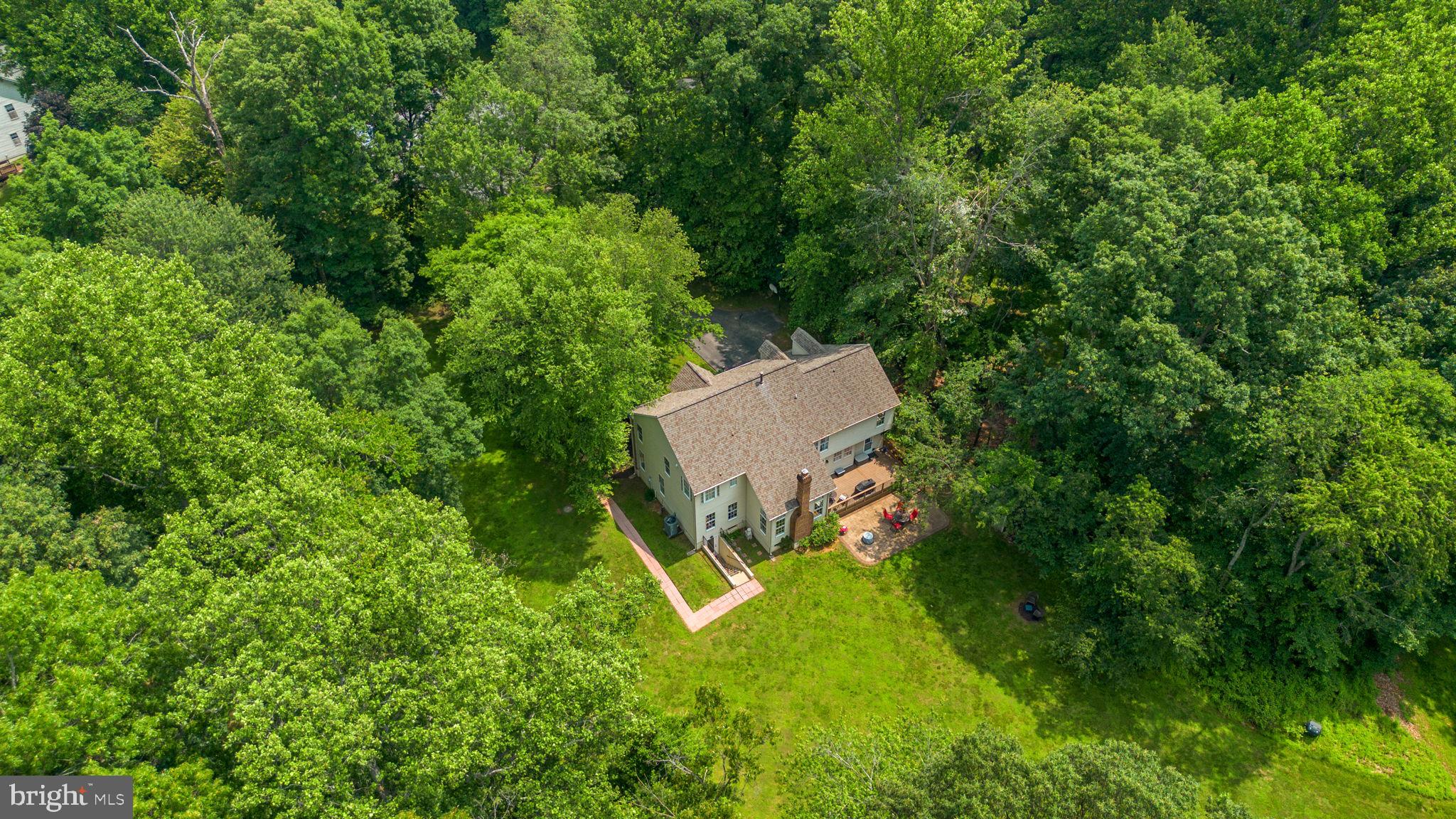 6445 Stream Valley Way Gaithersburg, MD 20882 - Photo 29 of 37 Aerial photo- Surrounded by 3 sides park and woods