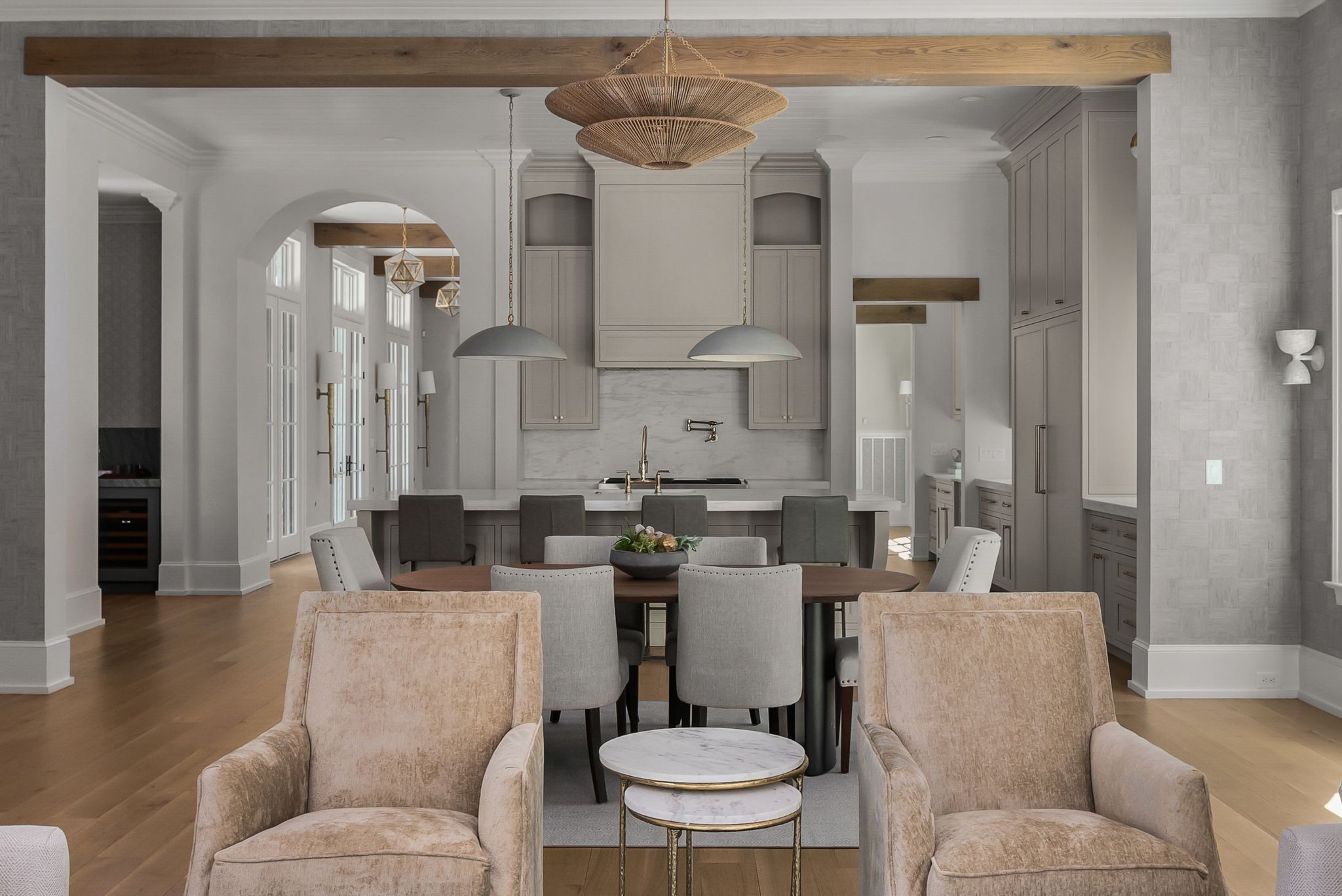 4301 Estes Road Nashville, TN 37215 - Photo 9 of 65 a living room with furniture and a chandelier