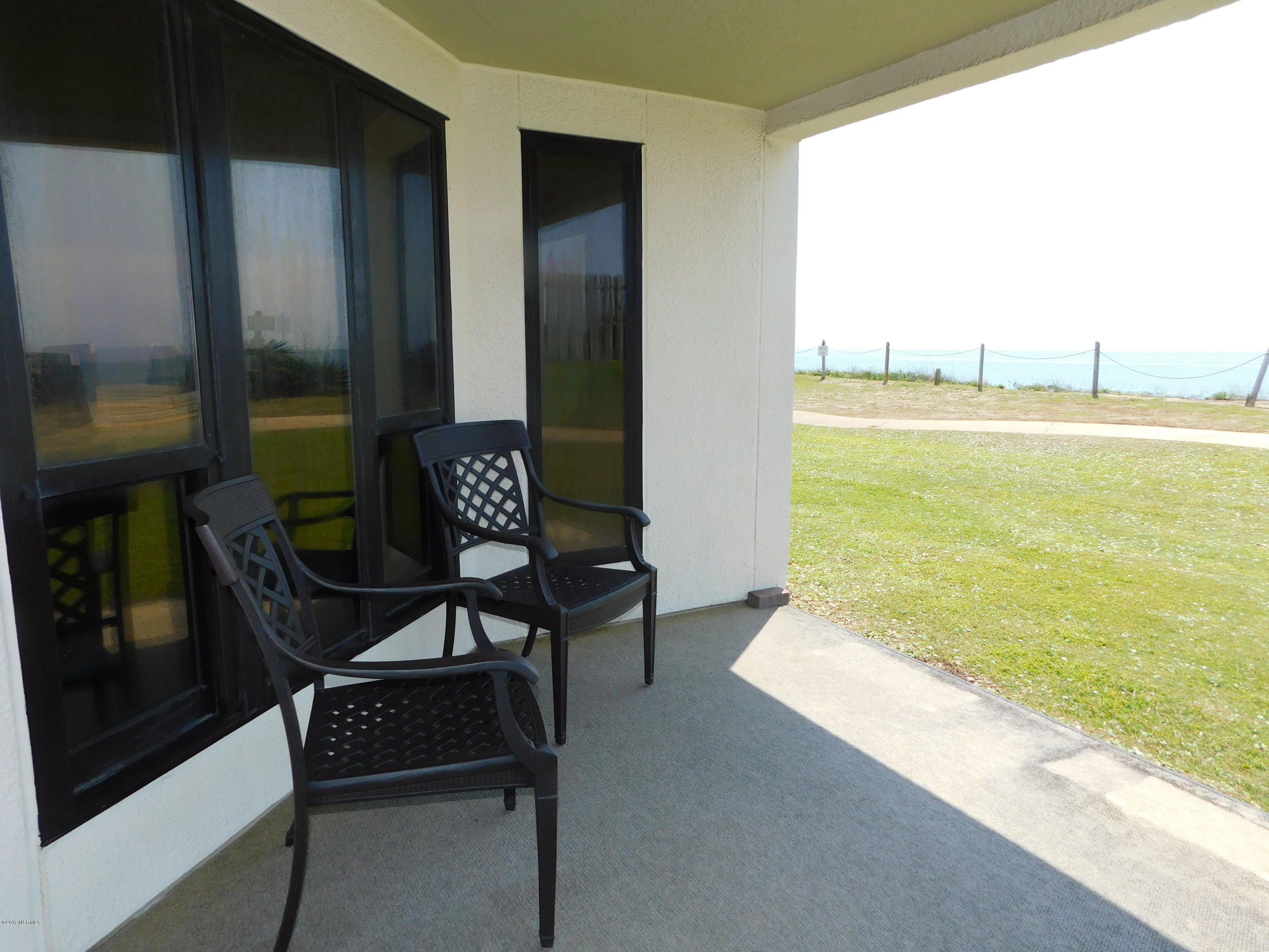 1505 Salter Path Road, Unit 131 Indian Beach, NC 28512 - Photo 35 of 55 OCEANFRONT PATIO VIEW