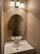 a close view of sink