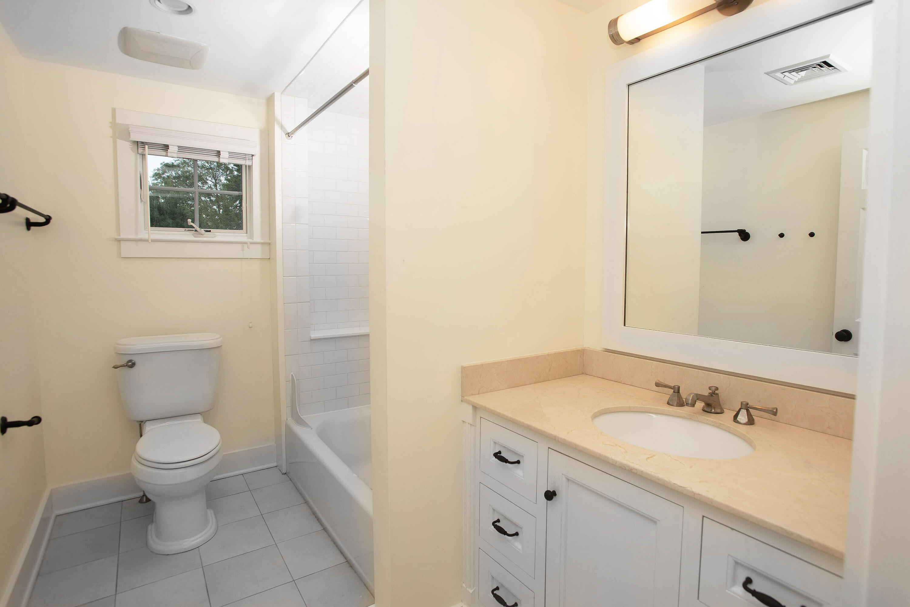 64 Sunrise Avenue New Canaan, CT 06840 - Photo 16 of 22 a bathroom with a granite countertop sink toilet and shower