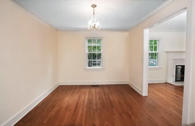 a view of livingroom with hardwood floor and window
