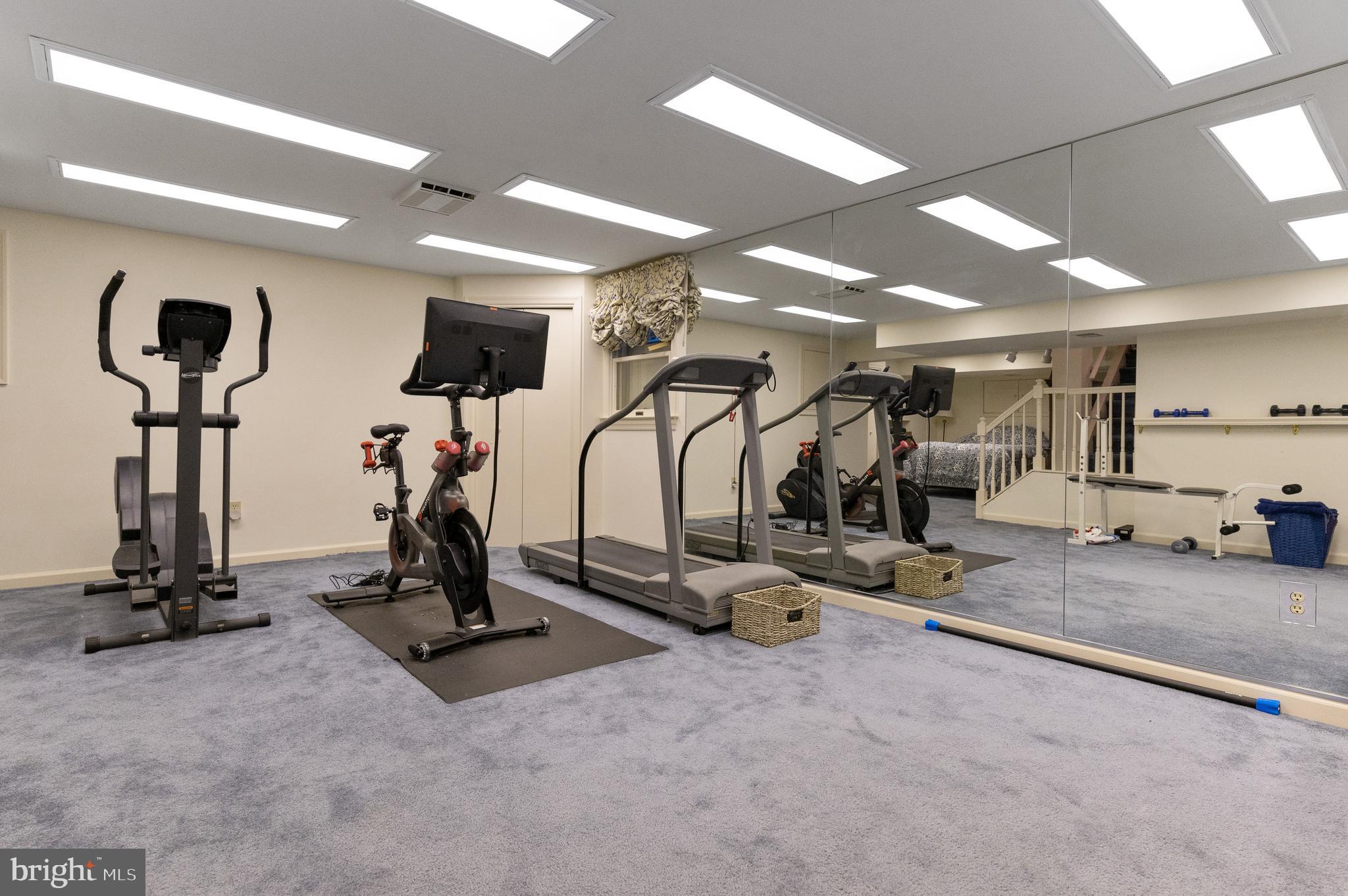 301 Valley Place Wayne, PA 19087 - Photo 32 of 40 Lower level excercise room