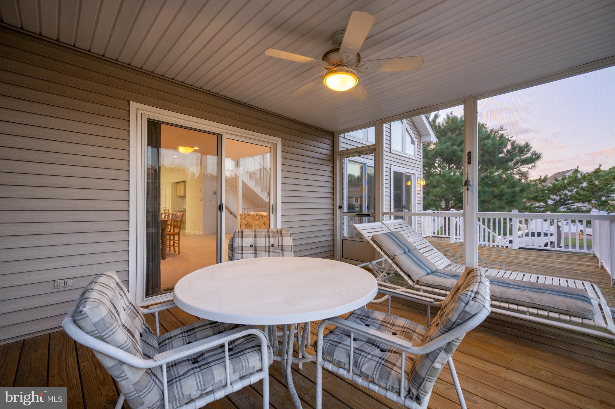 10 Duck Walk Bethany Beach, DE 19930 - Photo 32 of 62 Sliders off Dining Area to Screened Porch