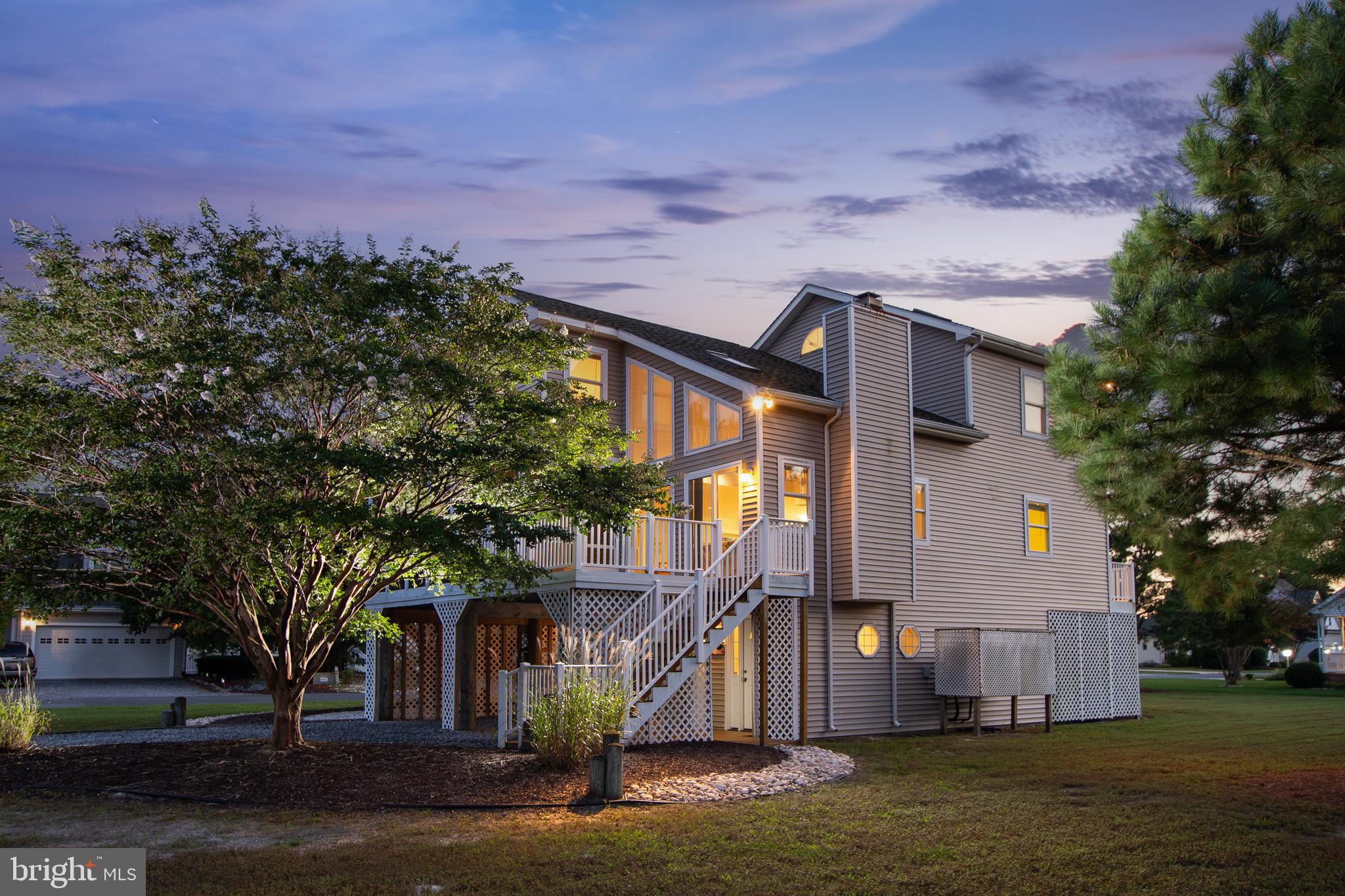 10 Duck Walk Bethany Beach, DE 19930 - Photo 5 of 62 Side Elevation with Steps to Deck & Porch