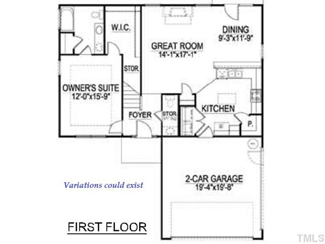 2904 Smooth Stone Trail Raleigh, NC 27610 - Photo 2 of 7 Variations could exist. ask about included features