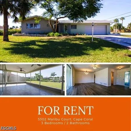 $2,300 | 5302 Malibu Court, Cape Coral, FL 33904