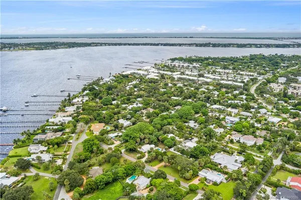 a view of a lake with a mountain in the background