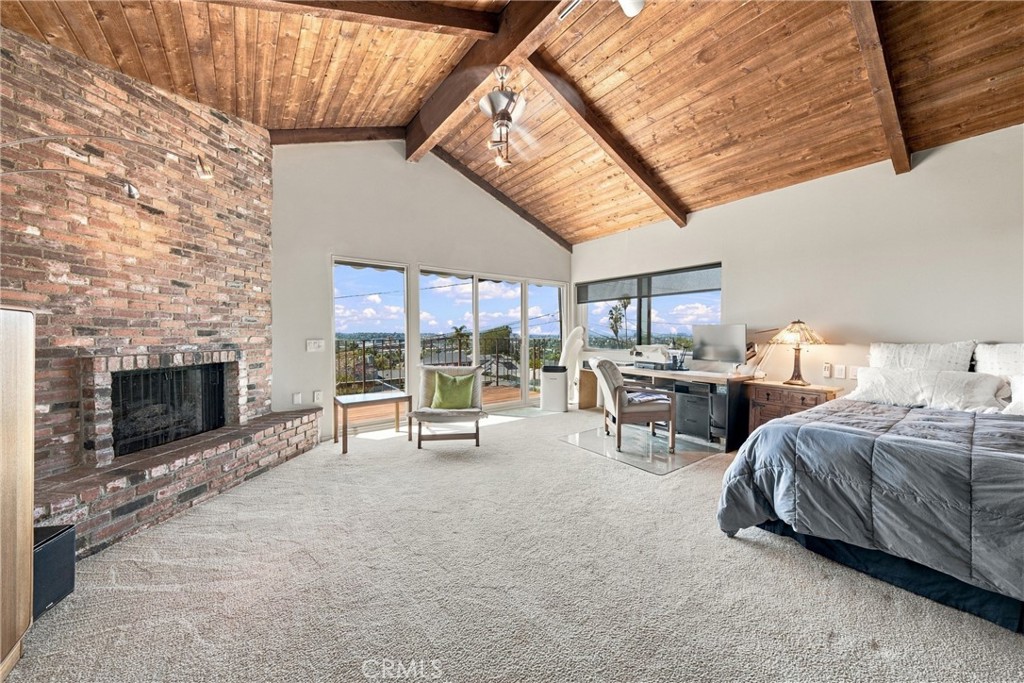 5919 Hill Road Culver City, CA 90230 - Photo 25 of 46 Master bath upstairs with VIEW and fireplace