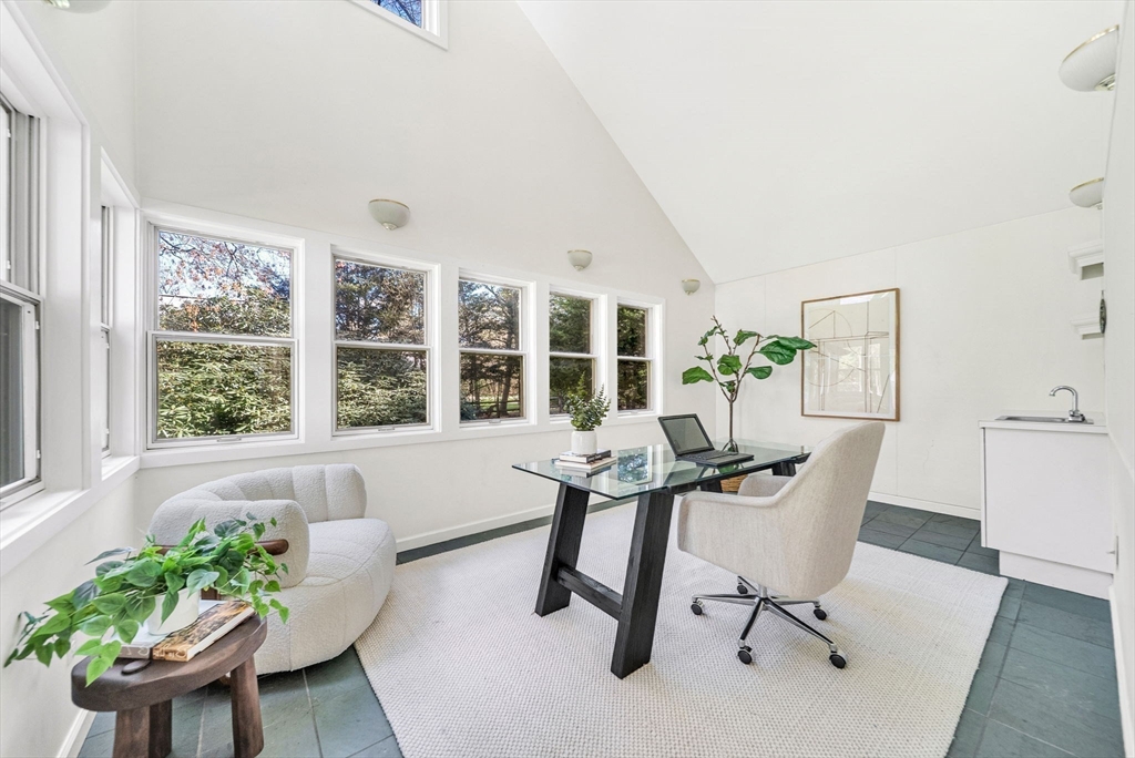 10 Bennett Road Wayland, MA 01778 - Photo 22 of 32 a view of a work space with furniture and a window