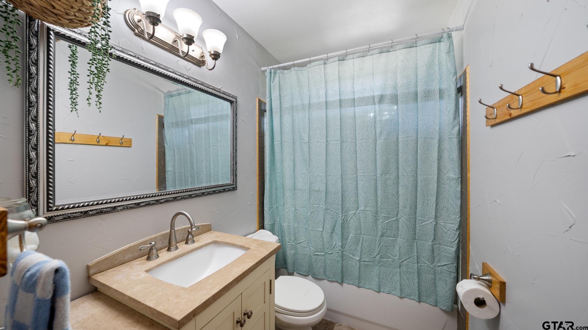 29080 Highway 19 Athens, TX 75752 - Photo 16 of 30 a bathroom with a sink vanity mirror and toilet