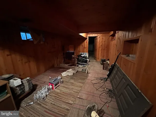 a view of a storage room