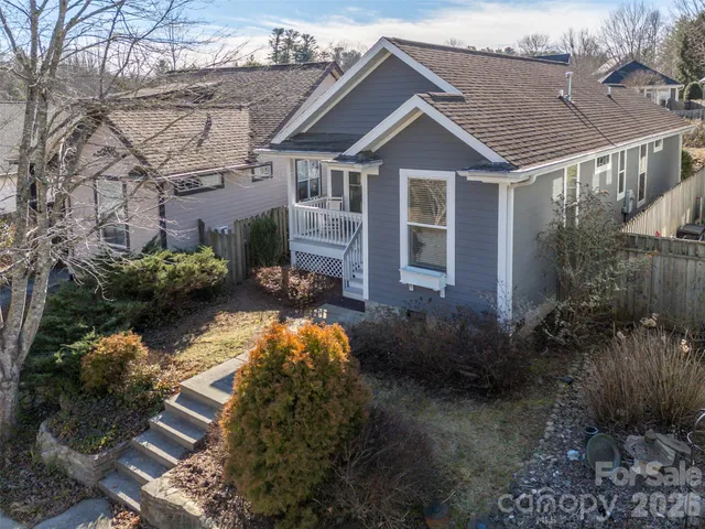 a view of a house with garden