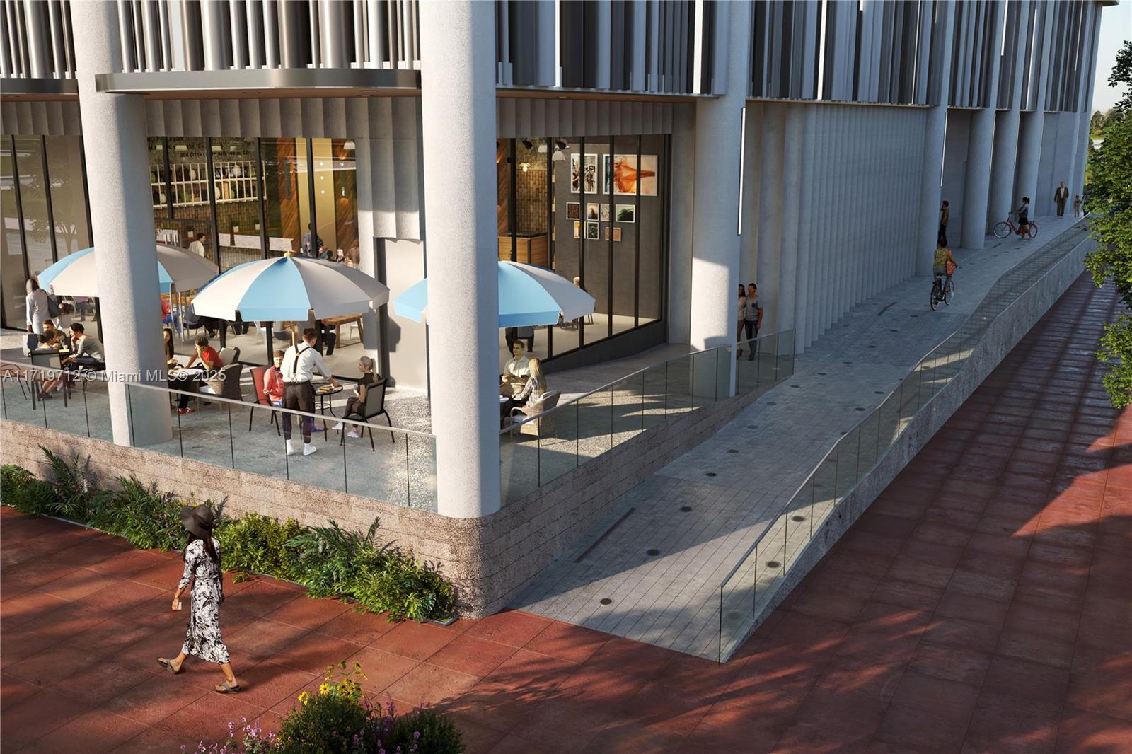 6940 Abbott Avenue, Unit 518 Miami Beach, FL 33141 - Photo 16 of 20 a view of a patio with table and chairs with wooden floor and fence