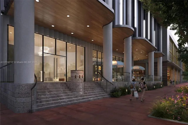 a view of lobby with livingroom and furniture