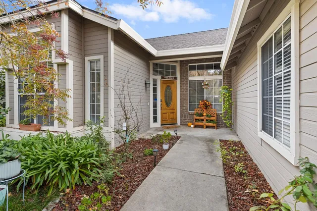 a front view of a house