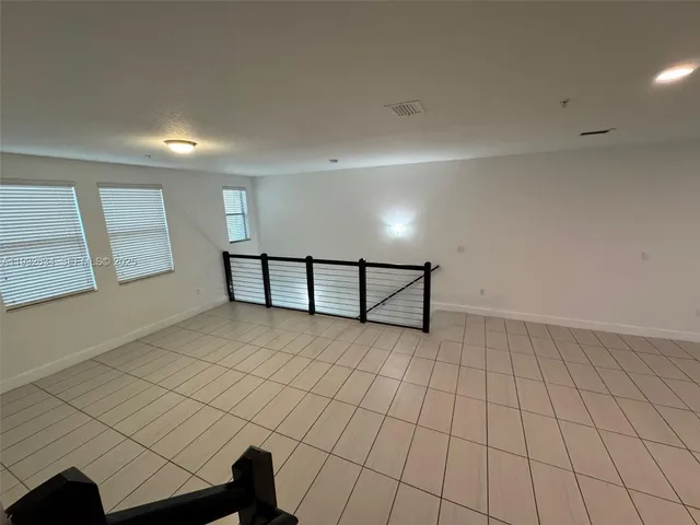 an aerial view of a kitchen