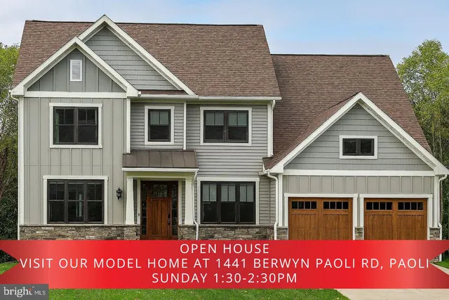 a view of a house with red door
