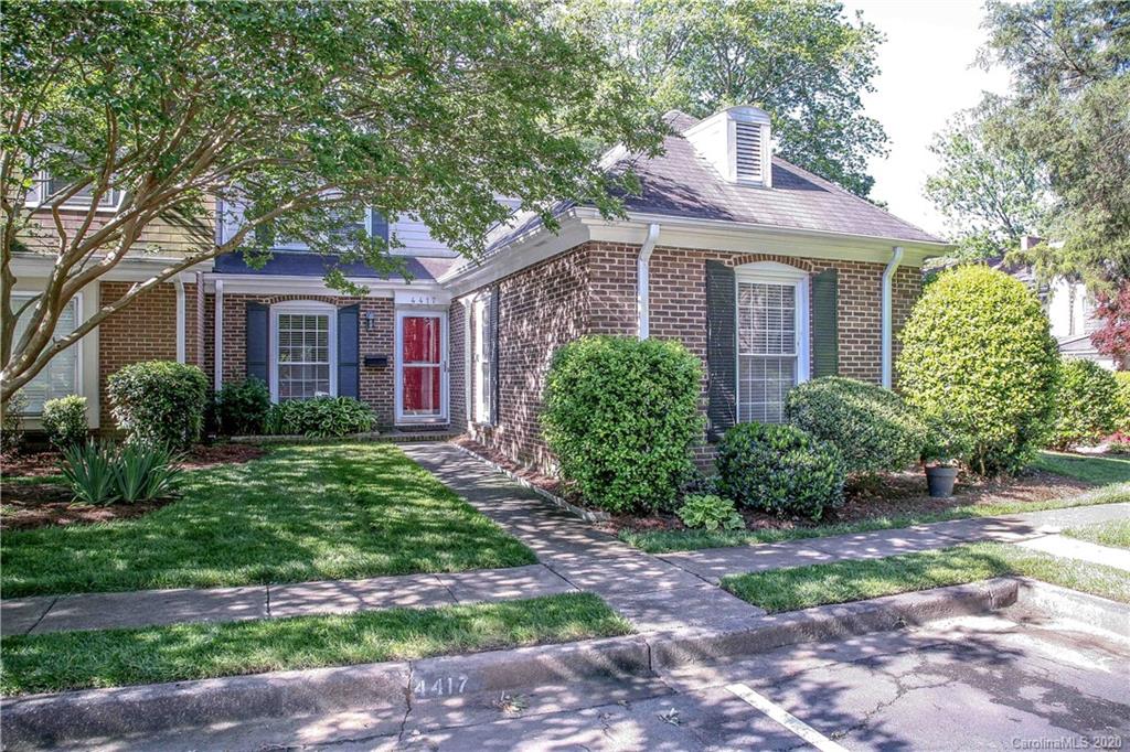 4417 Simsbury Road Charlotte, NC 28226 - Photo 40 of 42 a front view of a house with garden
