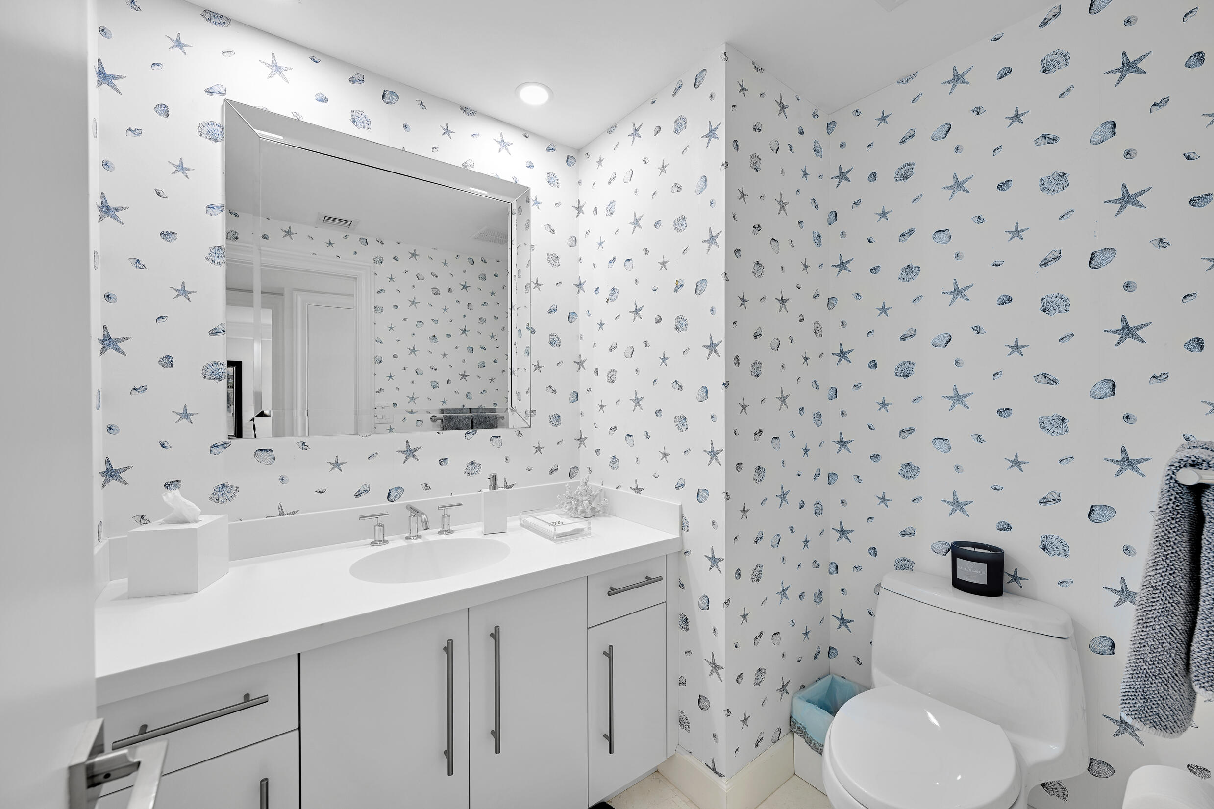 3300 South Ocean Boulevard, Unit 508S Palm Beach, FL 33480 - Photo 16 of 28 a bathroom with a sink toilet and shower