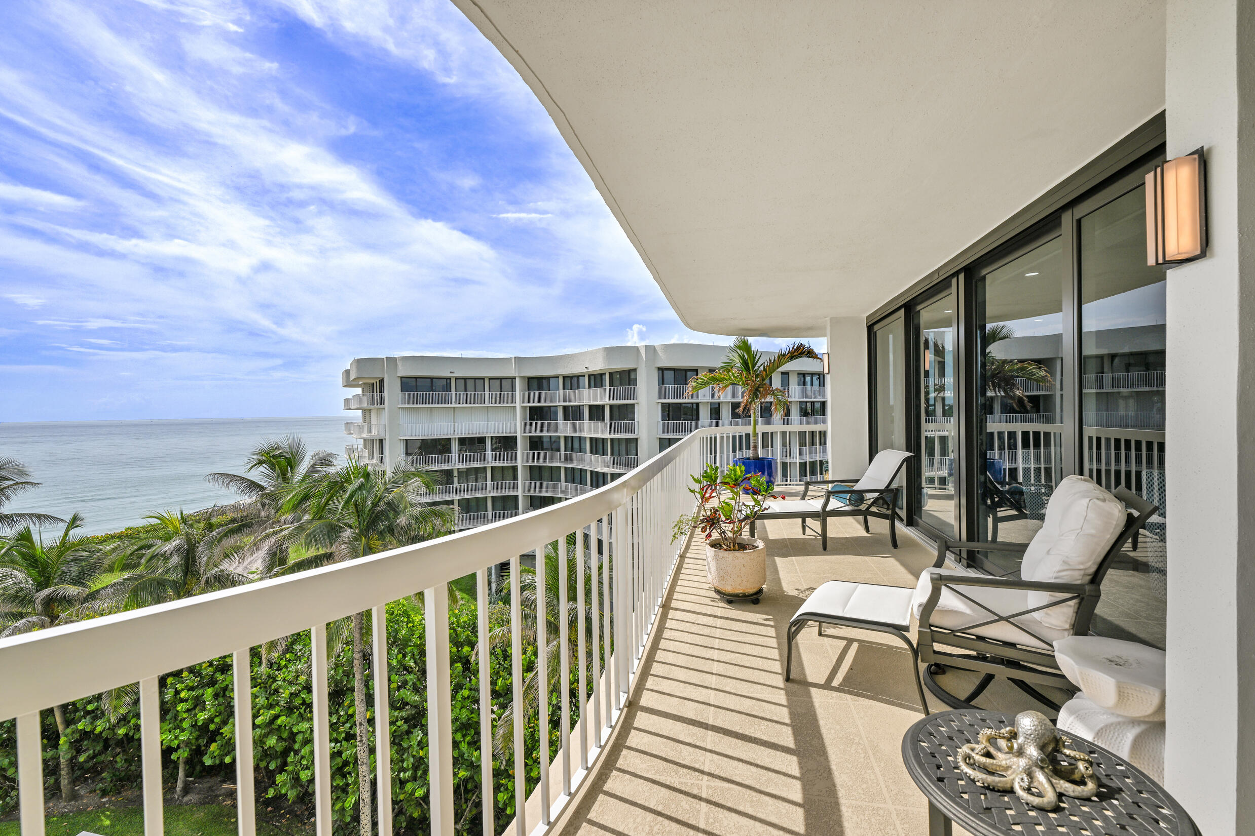 3300 South Ocean Boulevard, Unit 508S Palm Beach, FL 33480 - Photo 18 of 28 a view of balcony with furniture