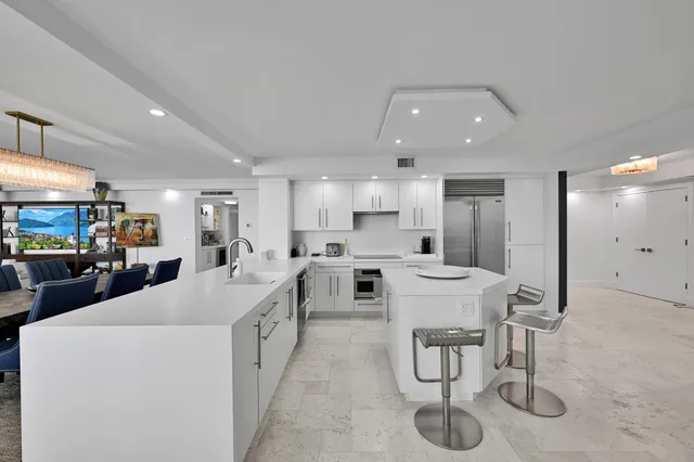 a bed room with a bed and a potted plant